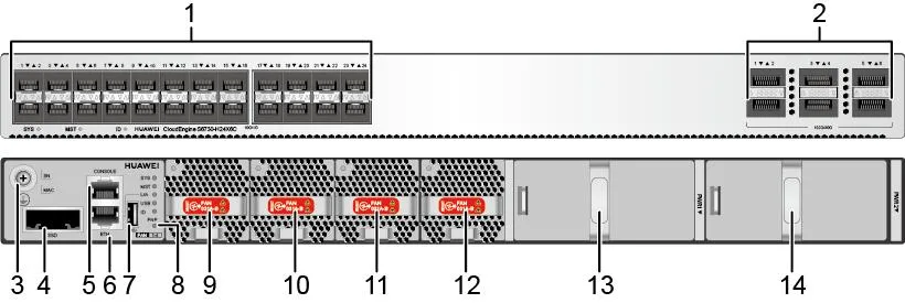 S6730-H24X6c S6730-H Series 24*10ge SFP+ Ports, 6*40ge Qsfp28 Ports Network Switch