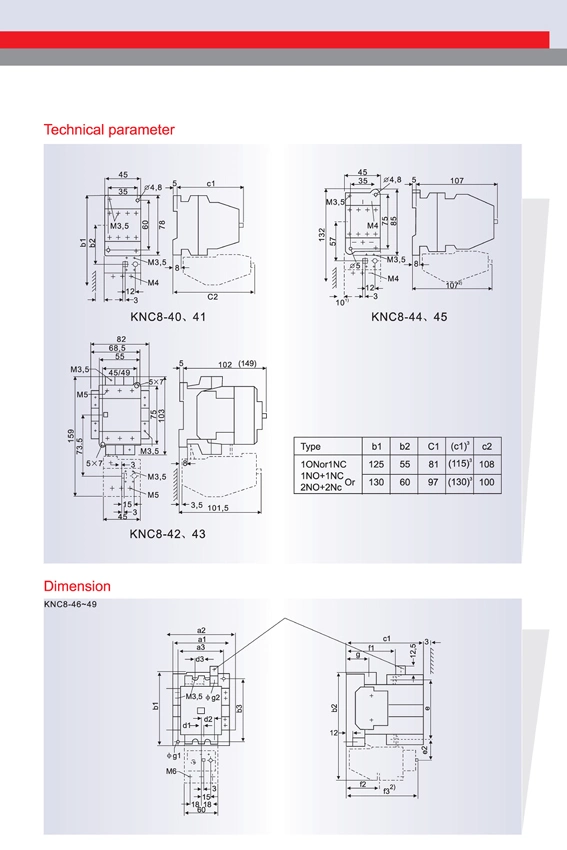 Schneider AC Contactor for Tower Crane Electrical Knc8